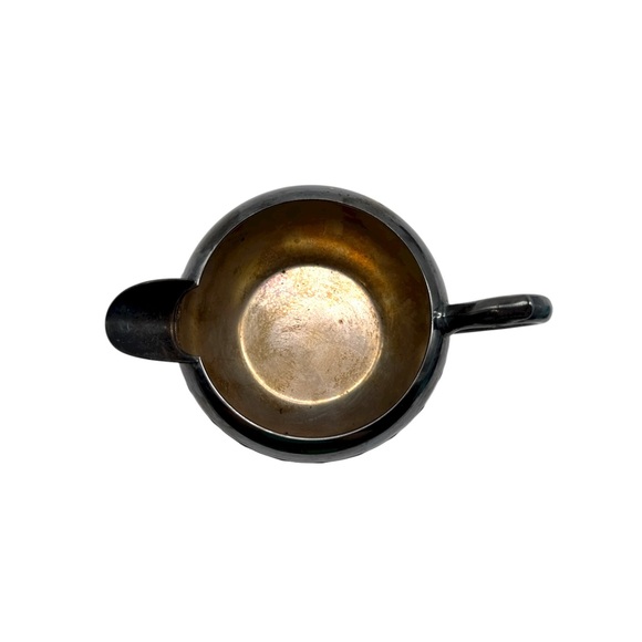 Teapot Creamer & Sugar Bowl Set F B Rogers Silver Over Copper Vintage DECOR ONLY - Picture 12 of 16